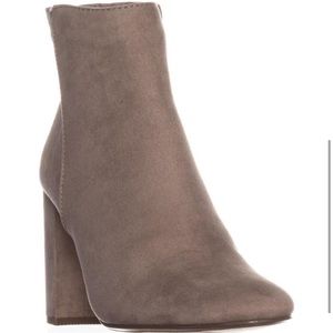 Material Girl Ankle Boots With Heel - Gray/Taupe Color - Size: 9